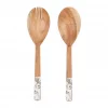 Salad Servers Beige, Acasia 39694