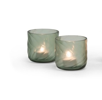 Tealight Holder Round V Pattern dcg1667gr