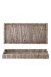 Marmor Brett Brun 38xh3x18cm 82058056