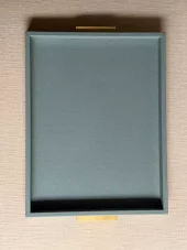 Giobagnara Deco Tray Azure Brass Handles 48x35cm