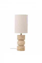 Bordlampe Travertin Inkl Skjerm 19xh53cm 82063214