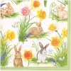 Napkin Bunnies & Daffodils 16870d