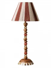 Table Lamp Wood & Glass Beads 42223