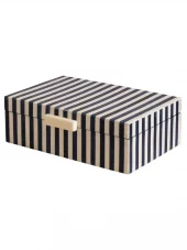 Box With Blue & White Stripes 41818
