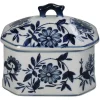 Box Porcelain Blue 16,5x11,5x15,5cm Kal-5969