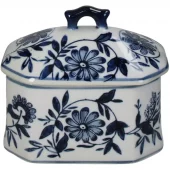 Box Porcelain Blue 16,5x11,5x15,5cm Kal-5969