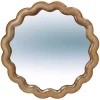 Mirror Rubberwood Natural 36x3x36cm Kal-7795