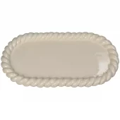 Trinket Dish Twisted Ivory 26,7x14,2x1,8cm Kal-7820