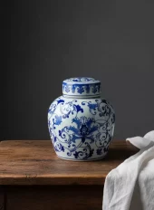 Chinoiserie Tea Jar 06-bw-63