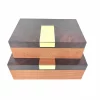 Box Orange Fabric/ Imt Wood L 34x24xh11cm 130-288