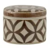 Ceramic Box Beige & Brown 155-703