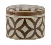 Ceramic Box Beige & Brown 155-703