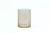 Mouthblown Vase Optic Smoke 12xh13cm Dcg4005