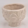 Vase Beige Ceramic Palm 31xh25cm 270-608