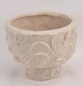 Vase Beige Ceramic Palm 31xh25cm 270-608