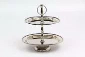 Oval Plate Stand Nickel 690-636