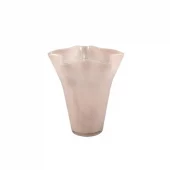 Vase Wavy Brown Glass 725114