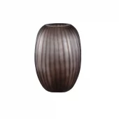 Light Brown Vase Handcut Rib 731729