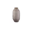 Beige Vase Ribbed Low 734167