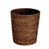 Paper Bin R ound Rattan Brown Ø27cm Pa75094