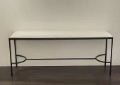 Bench Round 115/30/h45cm Facet Natural Bronze Sahara