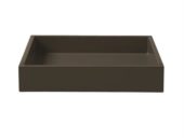 Lux Lacquer Tray Dark Chocolat 19x19cm 070041