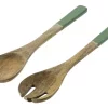 Salad Server Mango Wood Green 64298