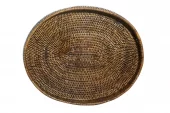 Togo Oval Tray W Rim Reed 46cm
