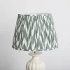 Lampshade Ikat Pleated Lily Green 40/28/28cm l