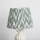 Lampshade Ikat Pleated Lily Green 40/28/28cm l