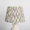 Lampshade Ikat Pleated Desert Brown 40/28/28cm