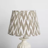 Lampshade Ikat Pleated Desert Brown 40/28/28cm