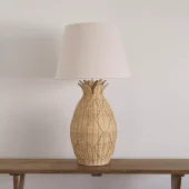 Rattan Table Lamp Pineapple Natural 35xh61cm