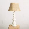 Tablelamp Wooden White 17x60cm