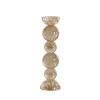 Candle Stick Bubble Amber 9,5xh34cm 6074090