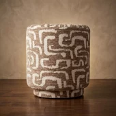 Pouf Green/Grey/Beige 40xh44cm 5511427
