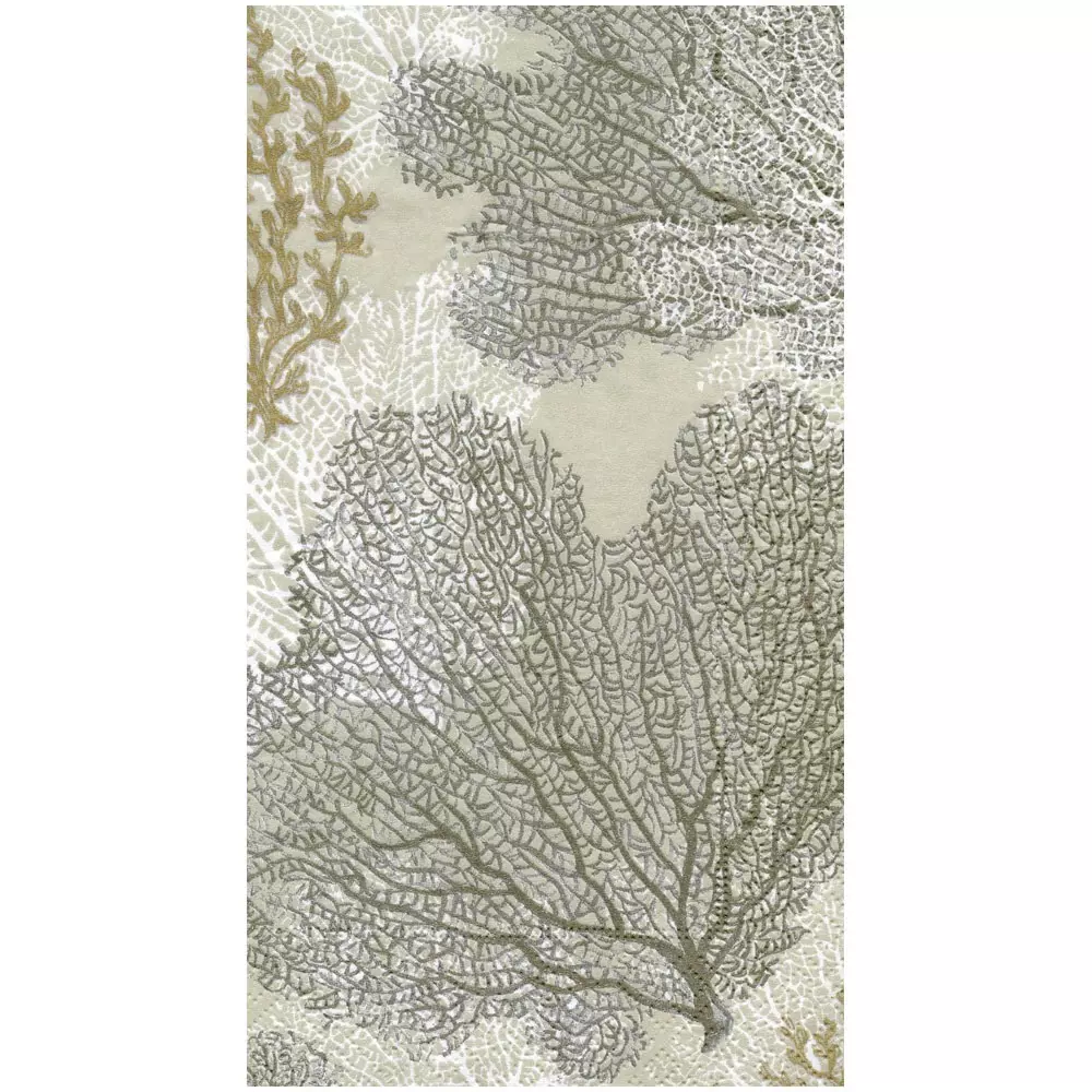 Napkin Taupe Sea Fans 11331g