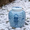 Double Happiness Tea Jar, 06-BW-47