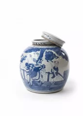 Chinoiserie Tea Jar S, O6-BW-34