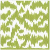 Napkin Green Modern Moire 15952d