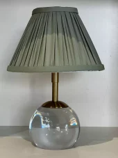 Table Lamp Led Verona Brass/ Glass Inkl. Olive Mist Shade 1052