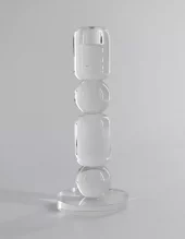 Candle Holder Crystal H 24,5cm 160-954