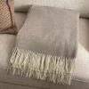 Vittoria Plaid Light Brown 10% Cashmere 90% Merino Wool Cm245213
