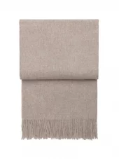 Classic Throw Beige 50% Alpaca Wool 40% Sheep Wool 5/5 poly/acryl