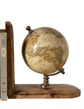Bookend Globe Beige 43508