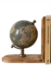 Bookend Globe Grey 43508