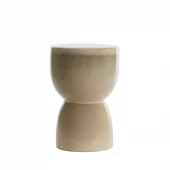 Side Table Ceramic Shiney Cream 28,5xh42cm 6874246