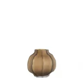 Vase Glass Matt Brown 27xh26cm 5771483