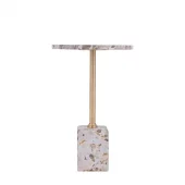 Side Table Round Beige Marble 733124
