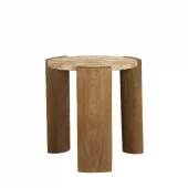 Small Coffetable Natural Marble Mangowood 734041